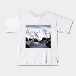 Herd Of Mountain Yaks Himalaya Kids T-Shirt